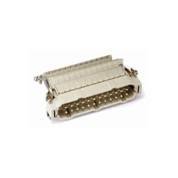 Insert HE AV, Raccordement à vis, mâle, 24 pin, 16A, Polycarbonate, 24B|48B 